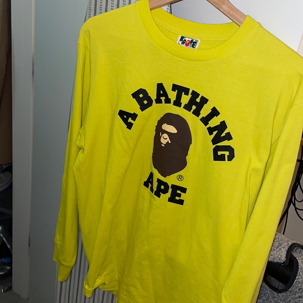 Bape / a bathing ape long sleeve t. Great condition. Never worn.
